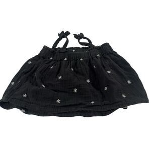 Baby Gap Toddler Girl 3T Baby Doll Black Summer Shirt